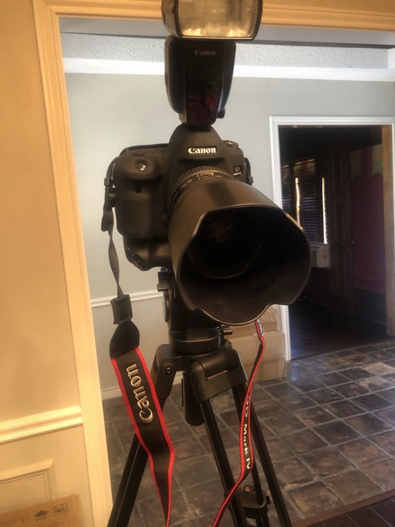 Actual Canon 5D Mark IV photography gear onboard